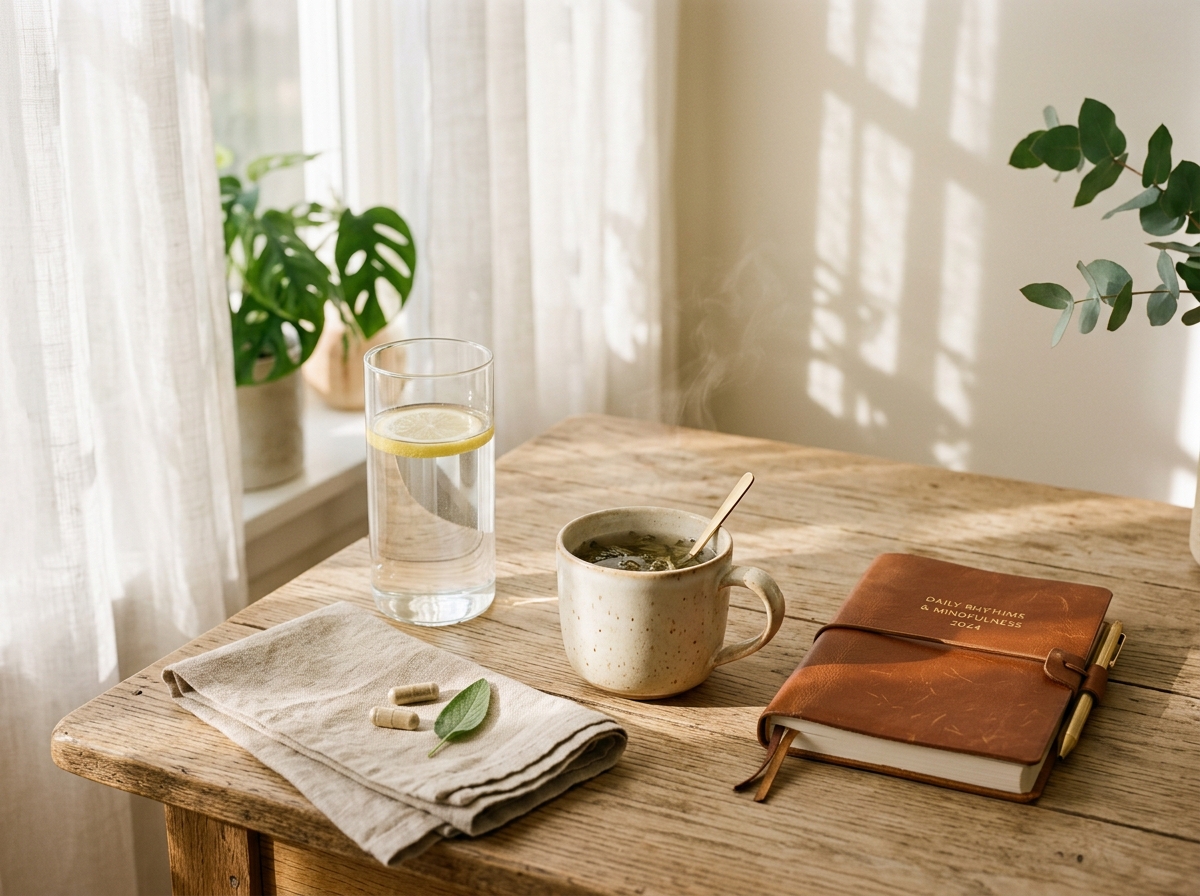 Routine del mattino per idratazione ed equilibrio maschile